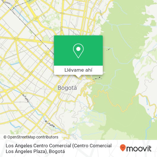 Mapa de Los Angeles Centro Comercial (Centro Comercial Los Ángeles Plaza)
