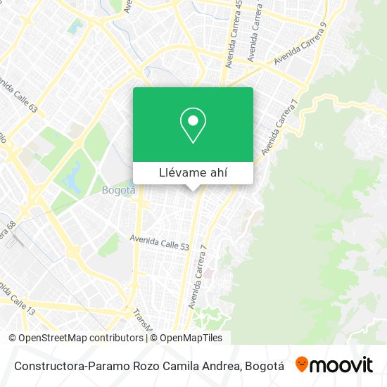 Mapa de Constructora-Paramo Rozo Camila Andrea