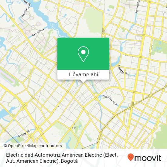 Mapa de Electricidad Automotriz American Electric (Elect. Aut. American Electric)