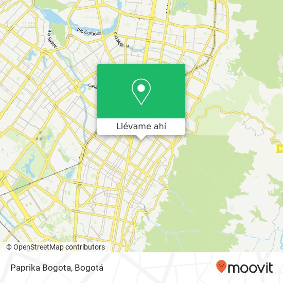 Mapa de Paprika Bogota