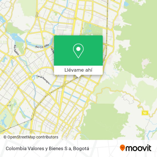 Mapa de Colombia Valores y Bienes S a