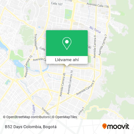 Mapa de B52 Days Colombia