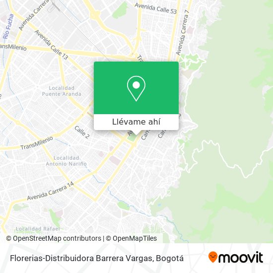 Mapa de Florerias-Distribuidora Barrera Vargas