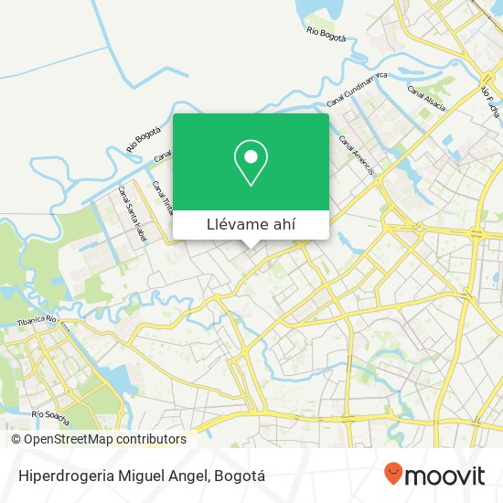 Mapa de Hiperdrogeria Miguel Angel