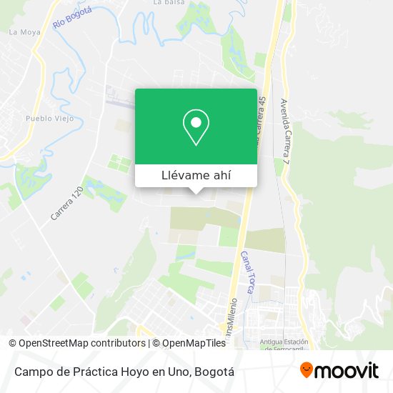 Mapa de Campo de Práctica Hoyo en Uno