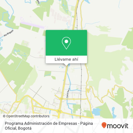 Mapa de Programa Administración de Empresas - Página Oficial