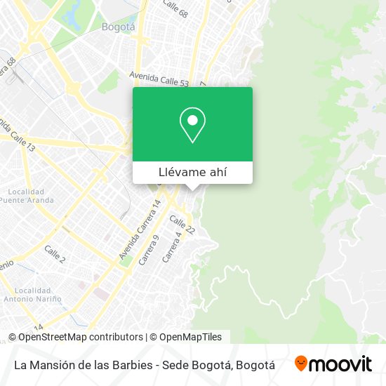Mapa de La Mansión de las Barbies - Sede Bogotá