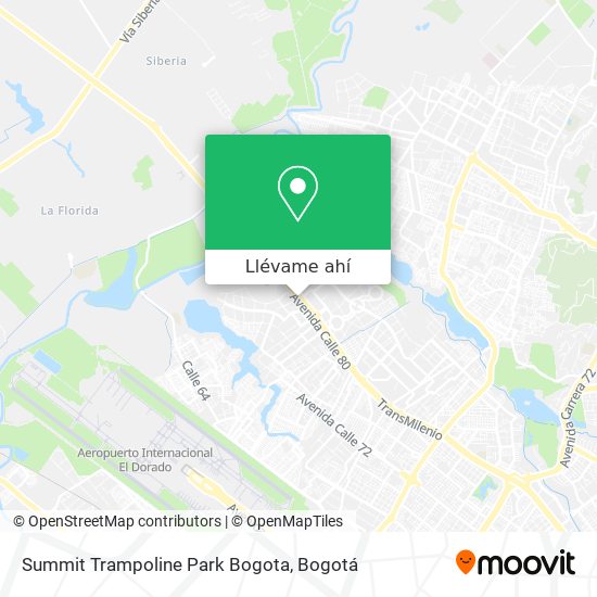 Mapa de Summit Trampoline Park Bogota