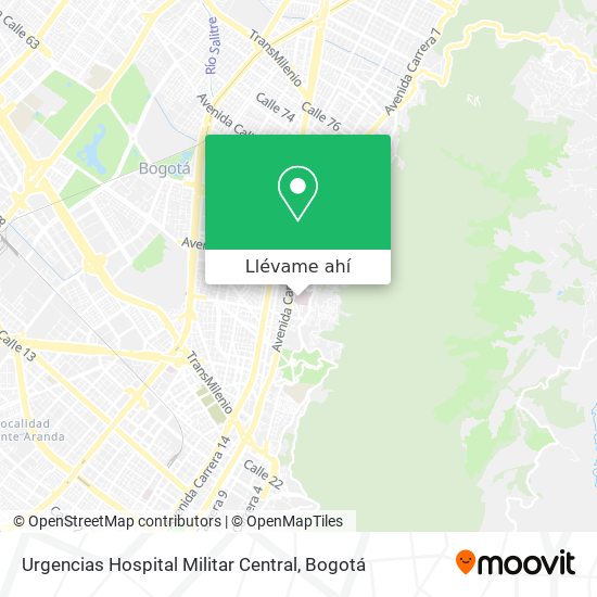 Mapa de Urgencias Hospital Militar Central