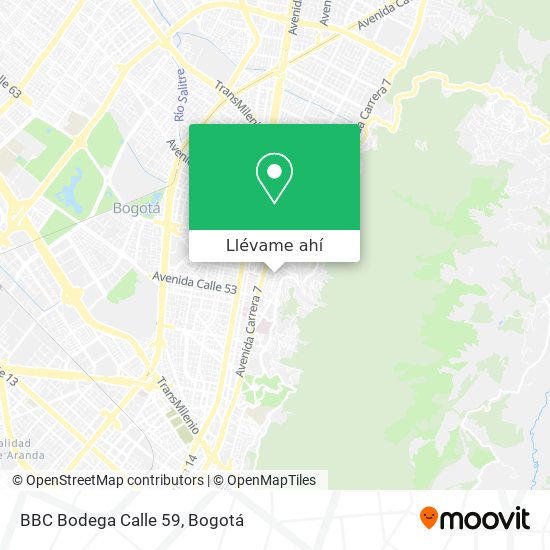 Mapa de BBC Bodega Calle 59