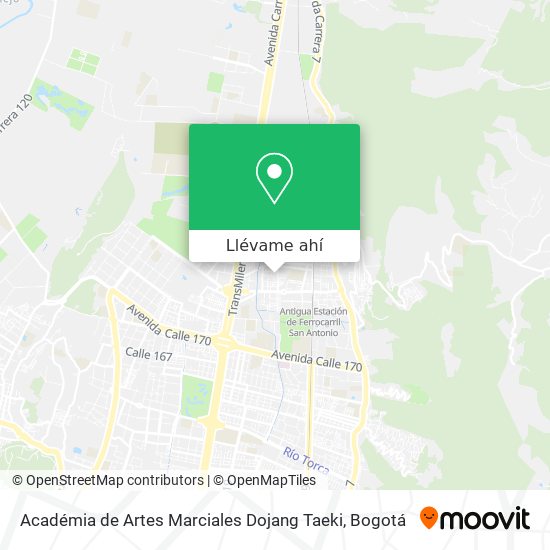 Mapa de Académia de Artes Marciales Dojang Taeki