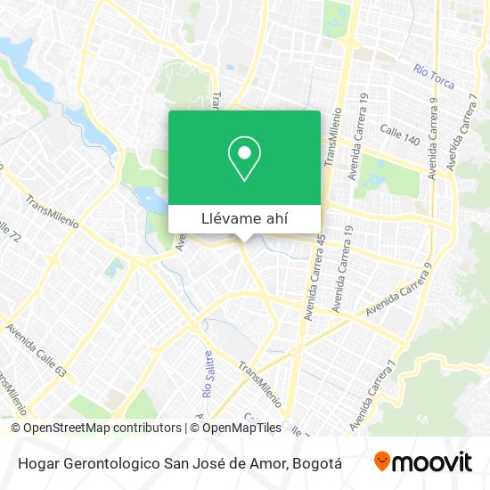 Mapa de Hogar Gerontologico San José de Amor