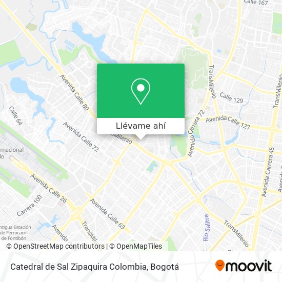 Mapa de Catedral de Sal Zipaquira Colombia