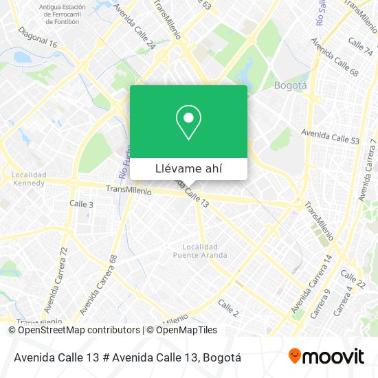 Mapa de Avenida Calle 13 # Avenida Calle 13