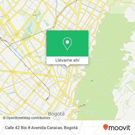Mapa de Calle 42 Bis # Avenida Caracas