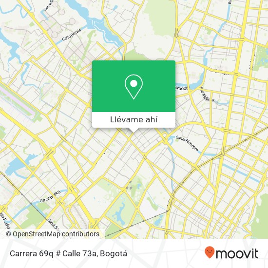 Mapa de Carrera 69q # Calle 73a