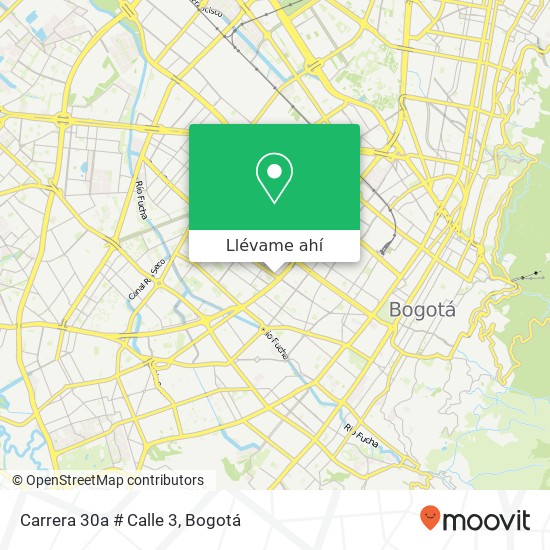 Mapa de Carrera 30a # Calle 3