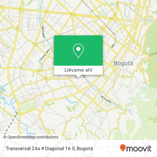 Mapa de Transversal 24a # Diagonal 16 S