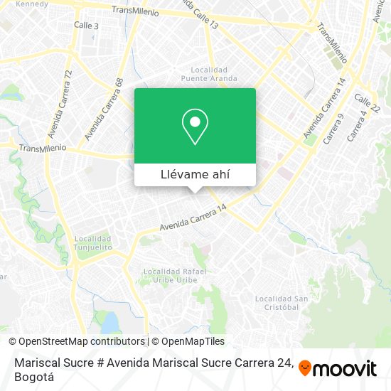 Mapa de Mariscal Sucre # Avenida Mariscal Sucre Carrera 24