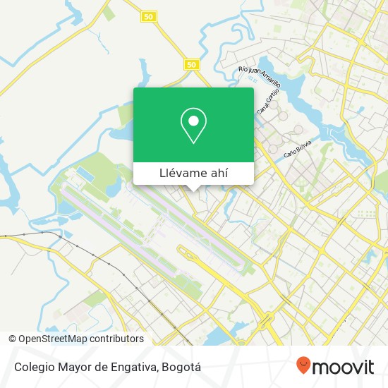 Mapa de Colegio Mayor de Engativa