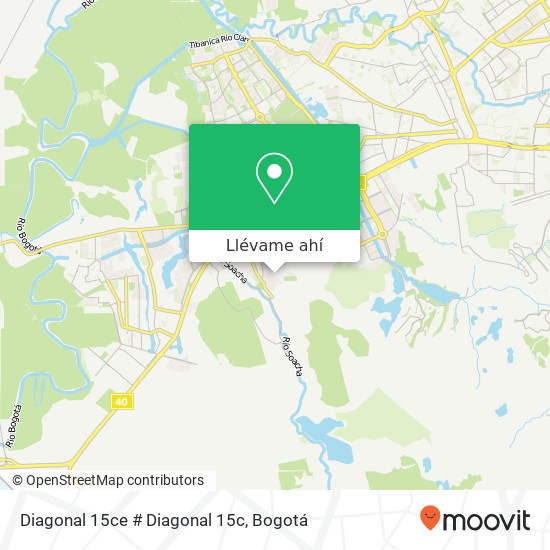 Mapa de Diagonal 15ce # Diagonal 15c