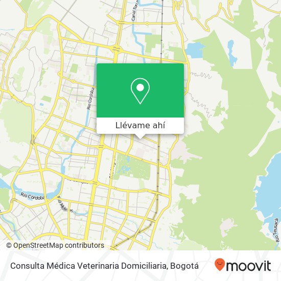 Mapa de Consulta Médica Veterinaria Domiciliaria