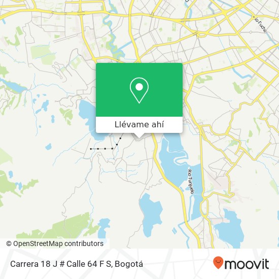 Mapa de Carrera 18 J # Calle 64 F S