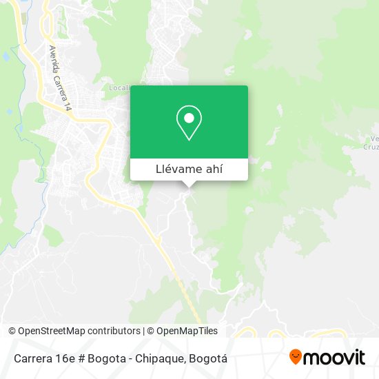 Mapa de Carrera 16e # Bogota - Chipaque