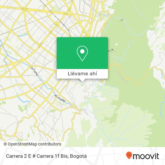 Mapa de Carrera 2 E # Carrera 1f Bis