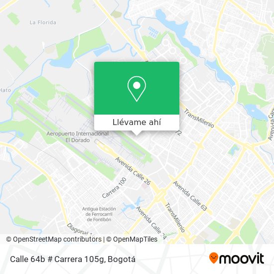 Mapa de Calle 64b # Carrera 105g