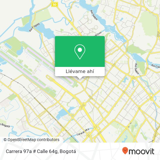 Mapa de Carrera 97a # Calle 64g