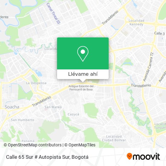 Mapa de Calle 65 Sur # Autopista Sur