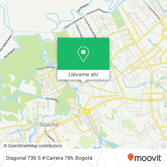 Mapa de Diagonal 73b S # Carrera 78h