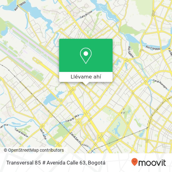 Mapa de Transversal 85 # Avenida Calle 63
