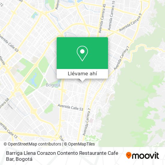 Mapa de Barriga Llena Corazon Contento Restaurante Cafe Bar