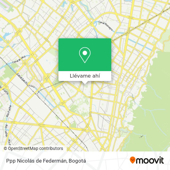 Mapa de Ppp Nicolás de Federmán