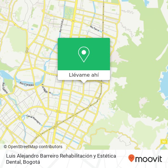 Mapa de Luis Alejandro Barreiro Rehabilitación y Estética Dental