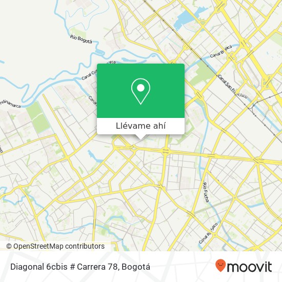 Mapa de Diagonal 6cbis # Carrera 78