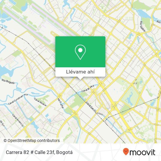 Mapa de Carrera 82 # Calle 23f
