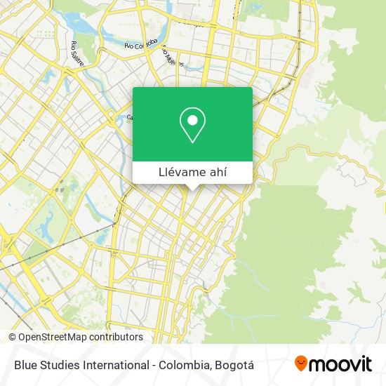 Mapa de Blue Studies International - Colombia