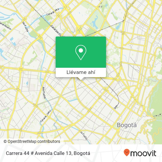 Mapa de Carrera 44 # Avenida Calle 13
