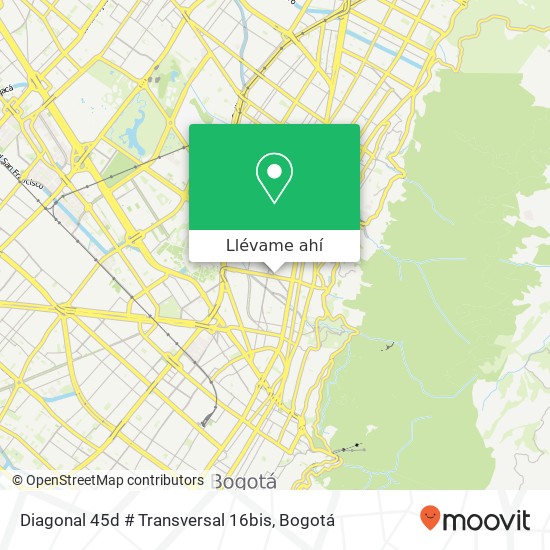 Mapa de Diagonal 45d # Transversal 16bis