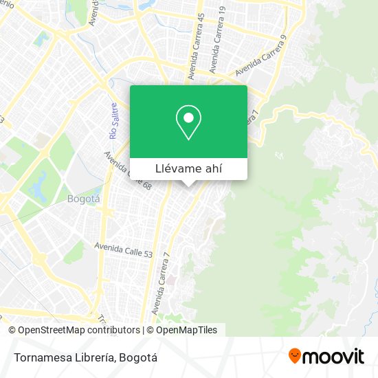 Mapa de Tornamesa Librería