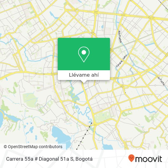 Mapa de Carrera 55a # Diagonal 51a S