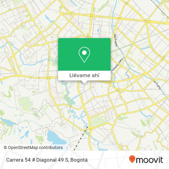 Mapa de Carrera 54 # Diagonal 49 S