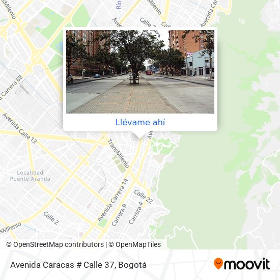 Mapa de Avenida Caracas # Calle 37