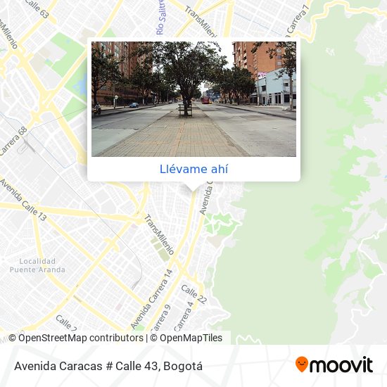 Mapa de Avenida Caracas # Calle 43