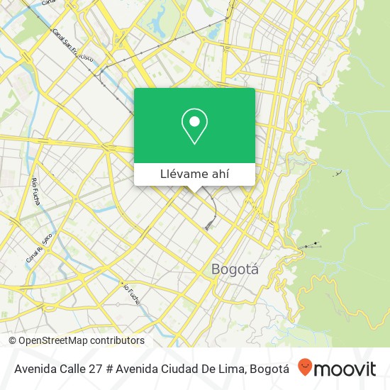 Mapa de Avenida Calle 27 # Avenida Ciudad De Lima
