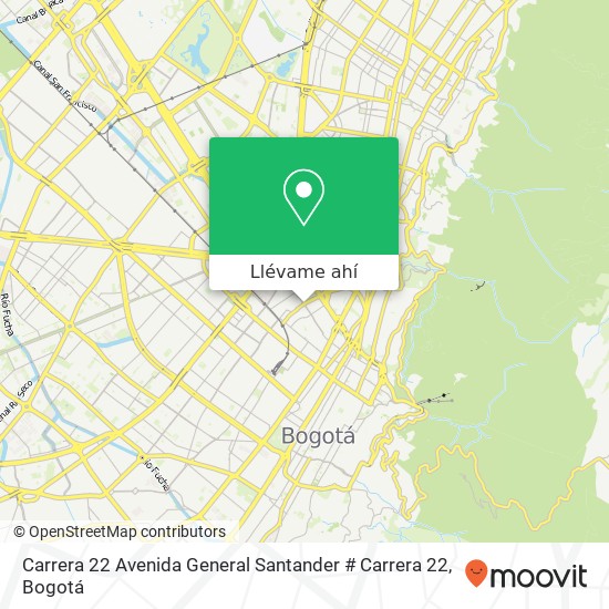 Mapa de Carrera 22 Avenida General Santander # Carrera 22