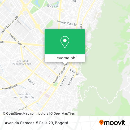 Mapa de Avenida Caracas # Calle 23